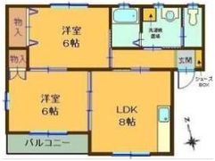 ニューショーワハイツⅡの間取り画像
