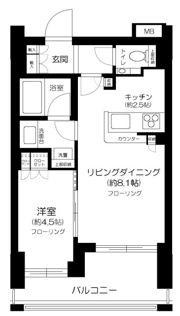 クラッシィスイート赤坂の間取り画像
