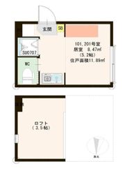 ハーモニーテラス板橋仲宿の間取り画像