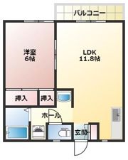 クリソライトB棟の間取り画像