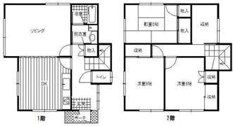 中居町戸建（H邸）の間取り画像