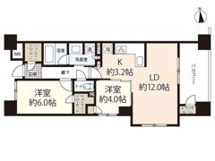 ソシオ大手町 T－SQUARE（1305）の間取り画像