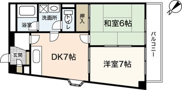 東宝牛田ビルの間取り画像