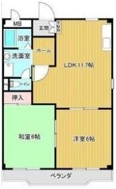 コーポ川上の間取り画像