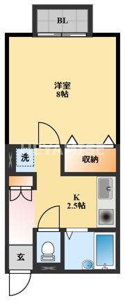 プレミール水主町 A棟の間取り画像