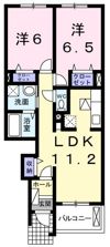 テンプラードナゴミαの間取り画像
