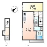 北区本郷町新築アパートの間取り画像