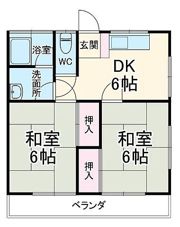 陽輝荘の間取り画像