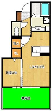 D-room上の原の間取り画像