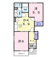 ハーモニーKⅡの間取り画像