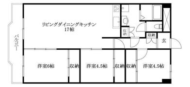 グランシャトレ道後の間取り画像