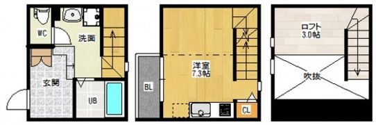 Duplest 十日市の間取り画像