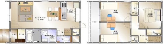 ツインアフィット Aの間取り画像