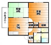 アンリバーハイツB棟の間取り画像
