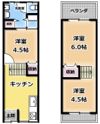 大久保町5丁目テラスハウスの間取り画像