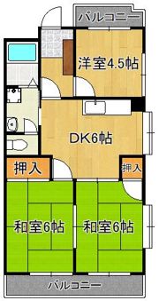 シャトレ熊西IIIの間取り画像