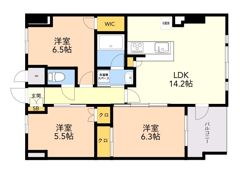 S－RESIDENCE伊都Attirantの間取り画像