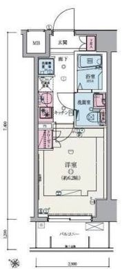 リヴシティ武蔵浦和の間取り画像