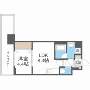 スプランディッド難波Ⅲの間取り画像