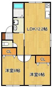 ヴァルト中尾IIの間取り画像