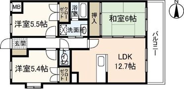 メゾンFSの間取り画像