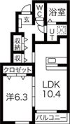 La Vita Brillante Ⅰの間取り画像