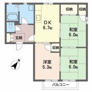 ディアス南幸 C棟の間取り画像