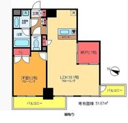 グランハイツ錦糸町の間取り画像