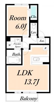 ヴェルドミール Bの間取り画像