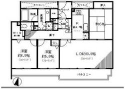パークハウスガーデン梅園北館 202号室の間取り画像