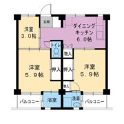 ビレッジハウス水島2号棟の間取り画像