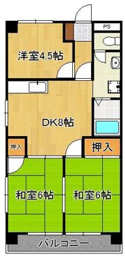 シャトレ中井の間取り画像