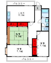 リバーマンションの間取り画像