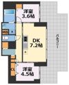 ALZA北浜の間取り画像
