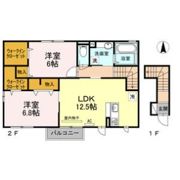 ボヌール新田 Ⅲの間取り画像