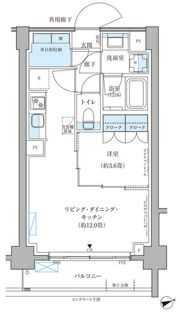 パークアクシス文京本郷の間取り画像