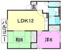フェアコート久米2の間取り画像