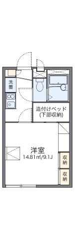 レオパレスレミュール二番館の間取り画像
