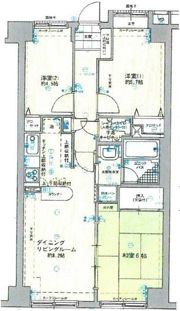 所沢メゾンドパルクの間取り画像