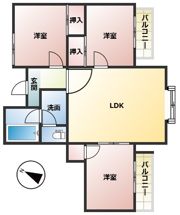 パティオ小松の間取り画像