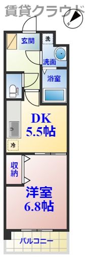 フローラーハイツの間取り画像
