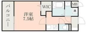 レクシア フラッツ水前寺の間取り画像