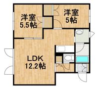 コーポS＆Sの間取り画像