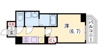 ファーストフィオーレ神戸駅前の間取り画像