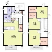 杉並区荻窪1丁目戸建 A棟の間取り画像