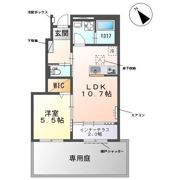 戸田市美女木アパート新築工事の間取り画像