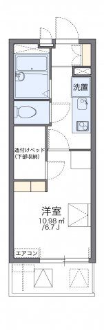 レオパレスハルカの間取り画像