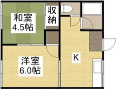 清水コーポAの間取り画像
