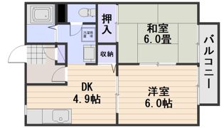 パナハイツ芳泉B棟の間取り画像