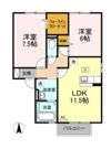 ルピナ大北 ABCDEFの間取り画像